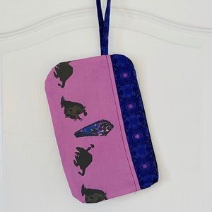 One of a kind handmade Dark Crystal Large Wristlet